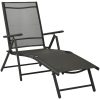 Loungegrupp för trädgården 3 delar textilen & aluminium svart vidaXL – miniatyr 3