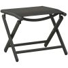 Loungegrupp för trädgården 3 delar textilen & aluminium svart vidaXL – miniatyr 8
