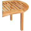 Loungegrupp för trädgården 4 delar bananformad massivt teakträ vidaXL 151 x 62 x 86 cm – miniatyr 11
