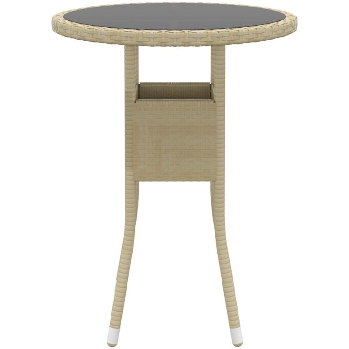 Loungegrupp för trädgården 5 delar konstrotting beige vidaXL – bild 6