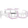 Loungegrupp för trädgården 5 delar med dynor aluminium antracit vidaXL – miniatyr 9