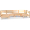 Loungegrupp för trädgården 6 delar massiv furu vidaXL – miniatyr 2