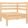 Loungegrupp för trädgården 6 delar massiv furu vidaXL – miniatyr 3