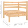 Loungegrupp för trädgården 6 delar massiv furu vidaXL – miniatyr 5