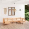 Loungegrupp för trädgården 6 delar massiv furu vidaXL – miniatyr 1