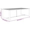Loungegrupp för trädgården 7 delar med dynor aluminium antracit vidaXL – miniatyr 7