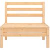 Loungegrupp för trädgården 8 delar massiv furu vidaXL – miniatyr 4
