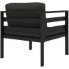 Loungegrupp för trädgården 8 delar med dynor aluminium antracit vidaXL – miniatyr 7