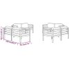 Loungegrupp för trädgården 8 delar med dynor aluminium antracit vidaXL – miniatyr 9