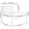 Loungegrupp för trädgården 8 delar med dynor aluminium antracit vidaXL – miniatyr 10
