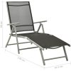 Loungegrupp för trädgården 9 delar silver och svart vidaXL – miniatyr 8