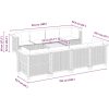 Loungegrupp för trädgården m dynor 9 delar svart konstrottning vidaXL – miniatyr 8