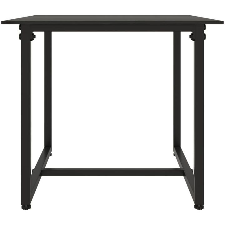Loungegrupp för trädgården med dynor 3 delar svart konstrotting vidaXL – bild 8