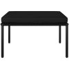 Loungegrupp för trädgården med dynor 3 delar svart PVC vidaXL – miniatyr 5