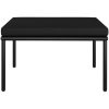 Loungegrupp för trädgården med dynor 3 delar svart PVC vidaXL – miniatyr 6