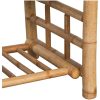 Loungegrupp för trädgården med dynor 4 delar bambu vidaXL – miniatyr 12