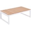 Loungegrupp för trädgården med dynor 5 delar aluminium WPC vidaXL – miniatyr 2