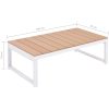 Loungegrupp för trädgården med dynor 5 delar aluminium WPC vidaXL – miniatyr 8