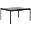 Loungegrupp för trädgården med dynor 5 delar svart PVC vidaXL – miniatyr 4