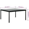 Loungegrupp för trädgården med dynor 5 delar svart PVC vidaXL – miniatyr 10