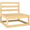 Loungegrupp för trädgården med dynor 8 delar massiv furu vidaXL – miniatyr 5