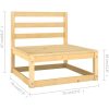 Loungegrupp för trädgården med dynor 8 delar massiv furu vidaXL – miniatyr 9