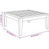 Loungegrupp för trädgården med gräddvita dynor 3 delar akacia vidaXL – miniatyr 10