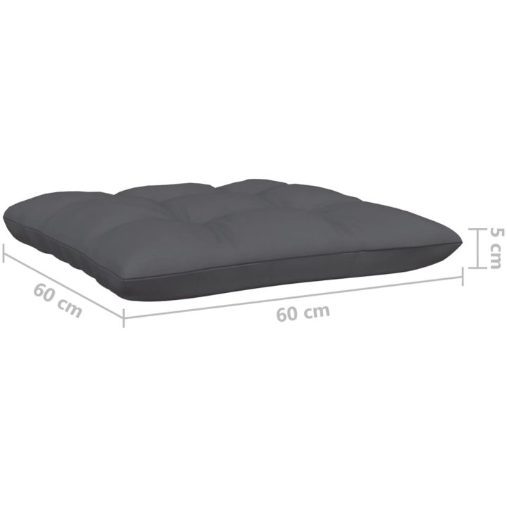 Loungegrupp med antracit dynor 13 delar massiv furu vidaXL – bild 10