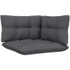 Loungegrupp med antracit dynor 4 delar furu vidaXL – miniatyr 5