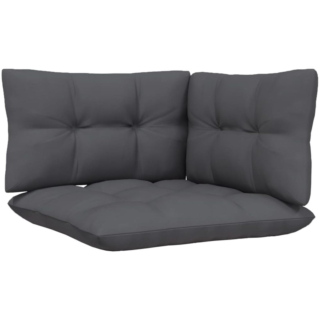 Loungegrupp med antracit dynor 4 delar furu vidaXL – bild 5