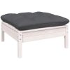 Loungegrupp med antracit dynor 5 delar massiv furu vidaXL – miniatyr 6