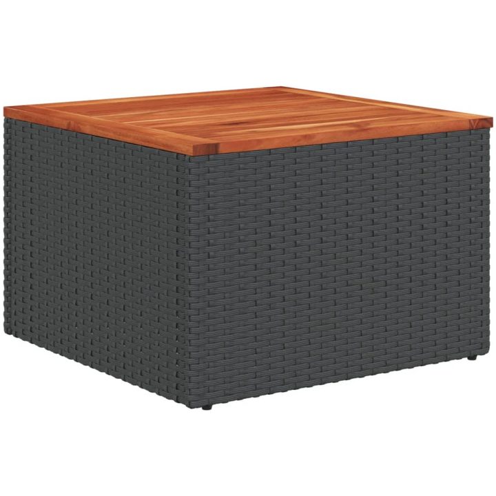 Loungegrupp med dynor 12 delar svart konstrotting vidaXL – bild 3