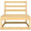 Loungegrupp med dynor 2 delar massiv furu vidaXL – miniatyr 4