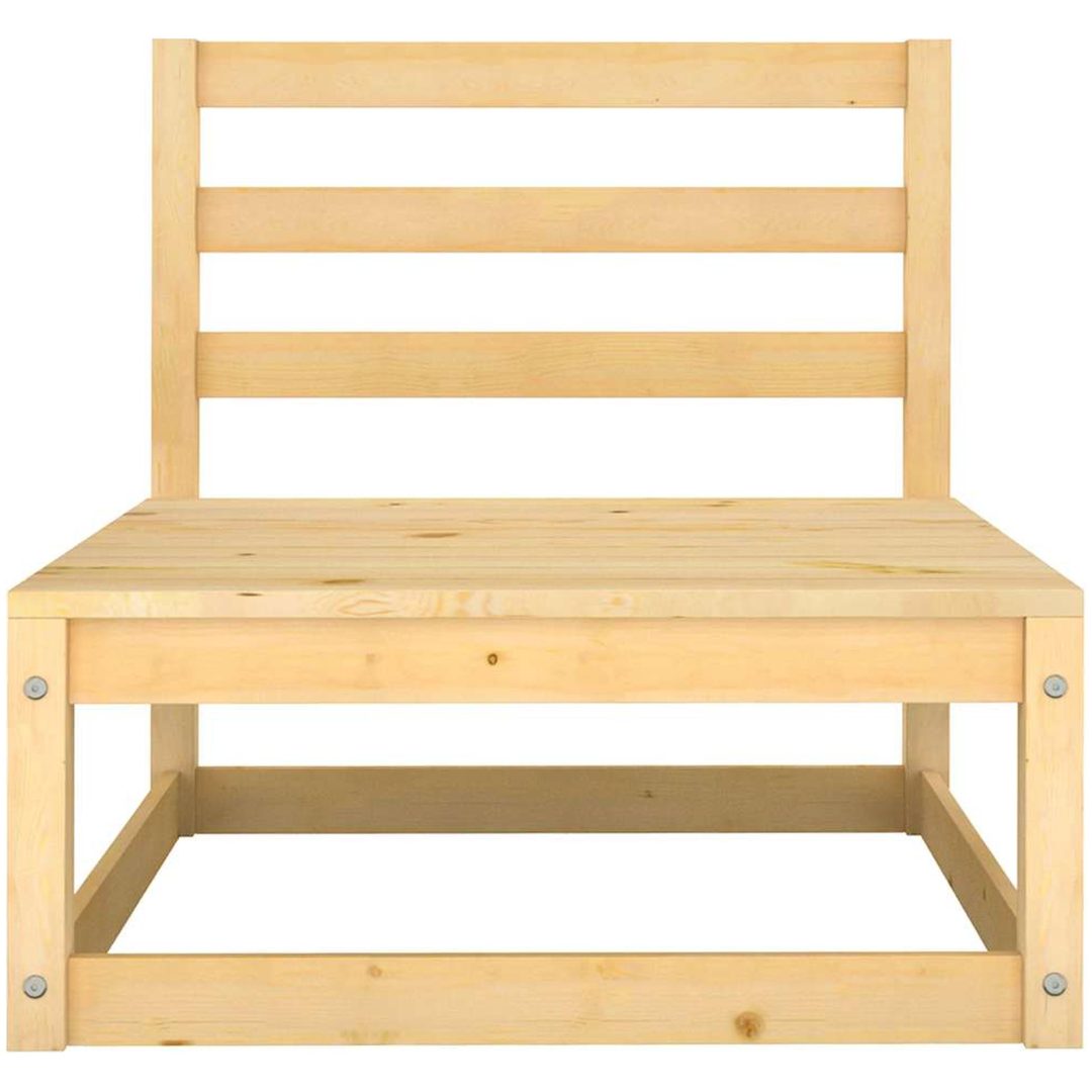 Loungegrupp med dynor 2 delar massiv furu vidaXL – bild 4