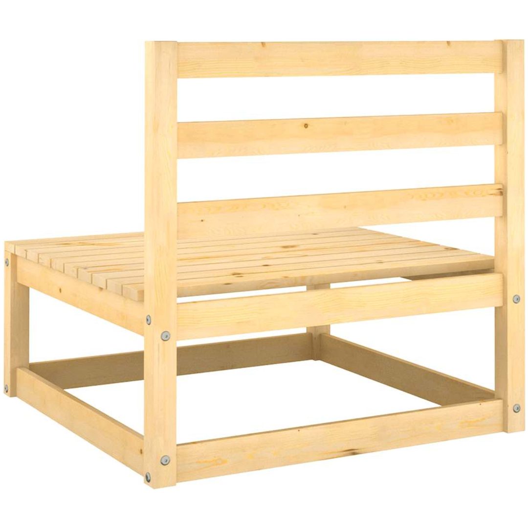Loungegrupp med dynor 2 delar massiv furu vidaXL – bild 6