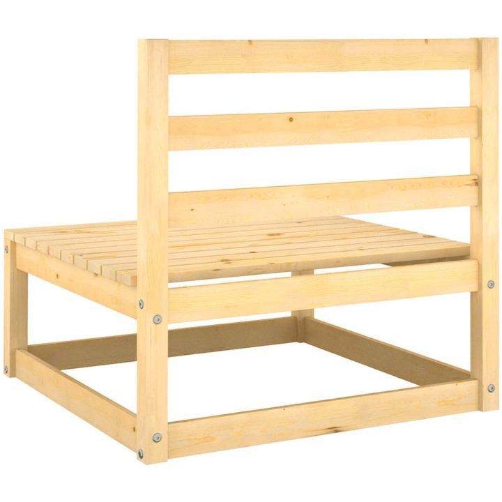 Loungegrupp med dynor 2 delar massiv furu vidaXL – bild 6