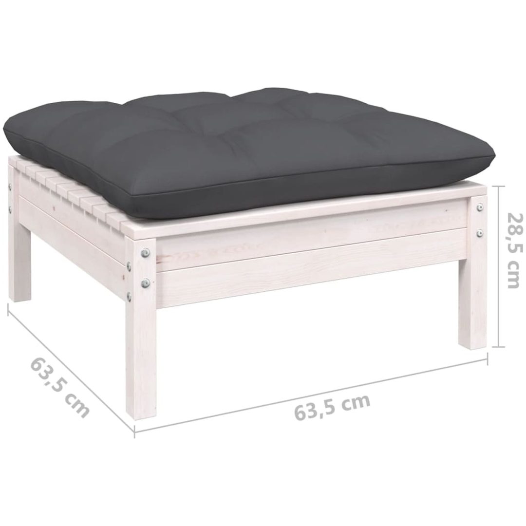 Loungegrupp med dynor 3 delar massiv furu vidaXL – bild 9