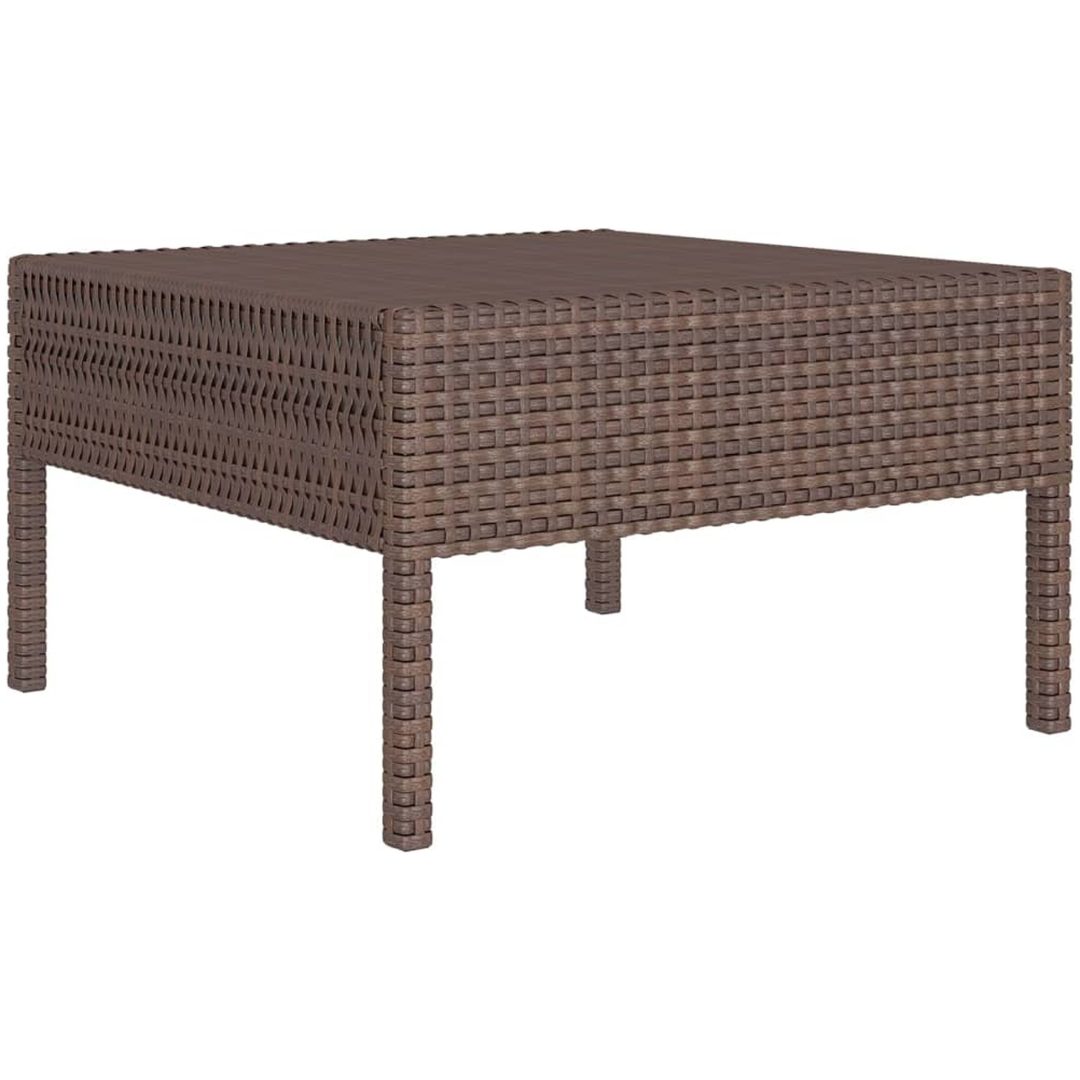 Loungegrupp med dynor 5 delar konstrotting brun vidaXL – bild 6