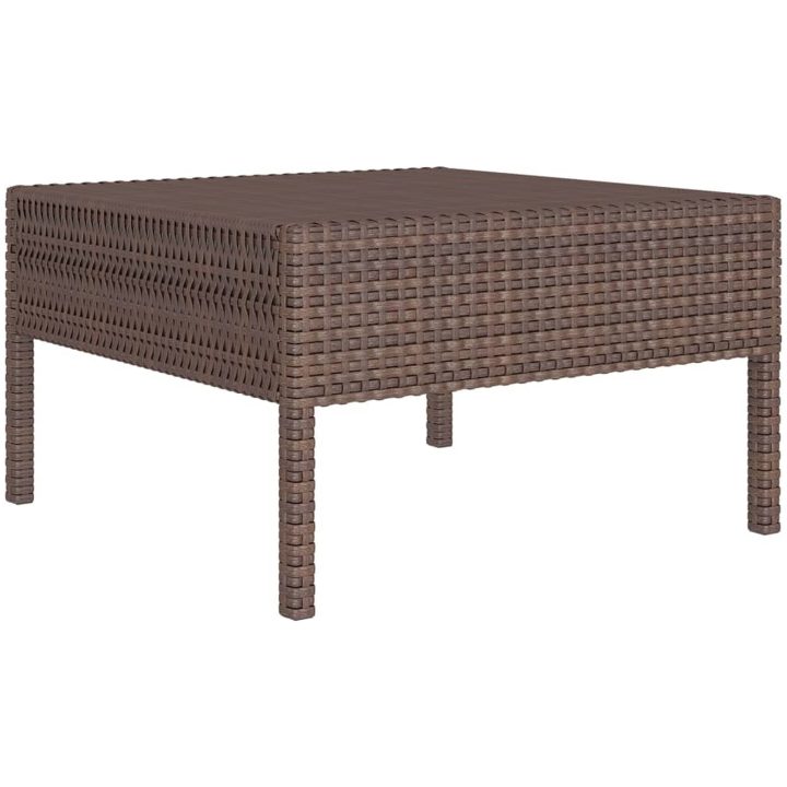 Loungegrupp med dynor 5 delar konstrotting brun vidaXL – bild 6