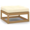 Loungegrupp med dynor 5 delar massiv furu vidaXL – miniatyr 3