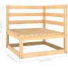 Loungegrupp med dynor 6 delar massiv furu vidaXL – miniatyr 7