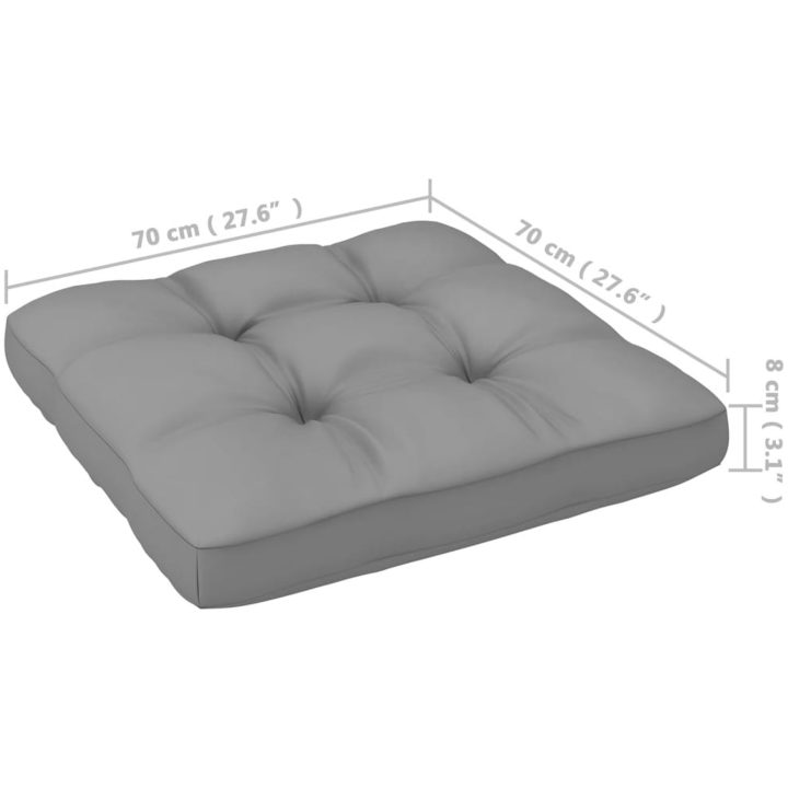 Loungegrupp med dynor 6 delar massiv furu vidaXL – bild 10