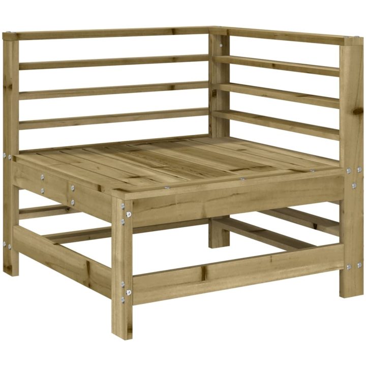 Loungegrupp med dynor 7 delar impregnerad furu vidaXL – bild 5