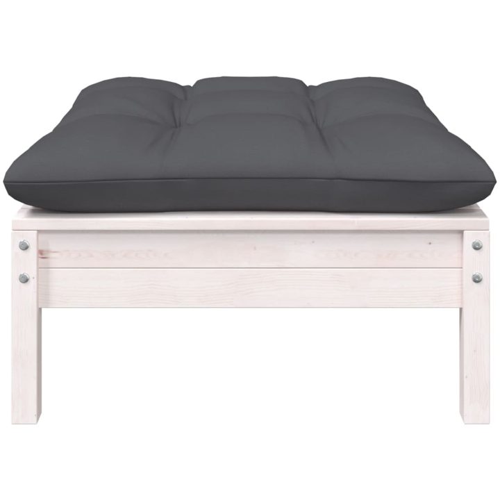 Loungegrupp med dynor 7 delar massiv furu vidaXL – bild 5