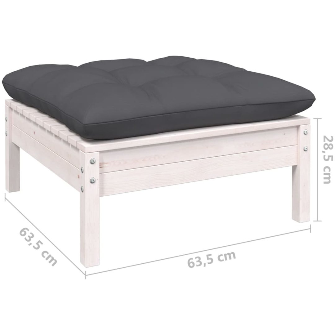 Loungegrupp med dynor 7 delar massiv furu vidaXL – bild 10