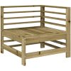 Loungegrupp med dynor 8 delar impregnerad furu vidaXL – miniatyr 3