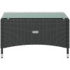 Loungegrupp med dynor 8 delar konstrotting svart vidaXL – miniatyr 10