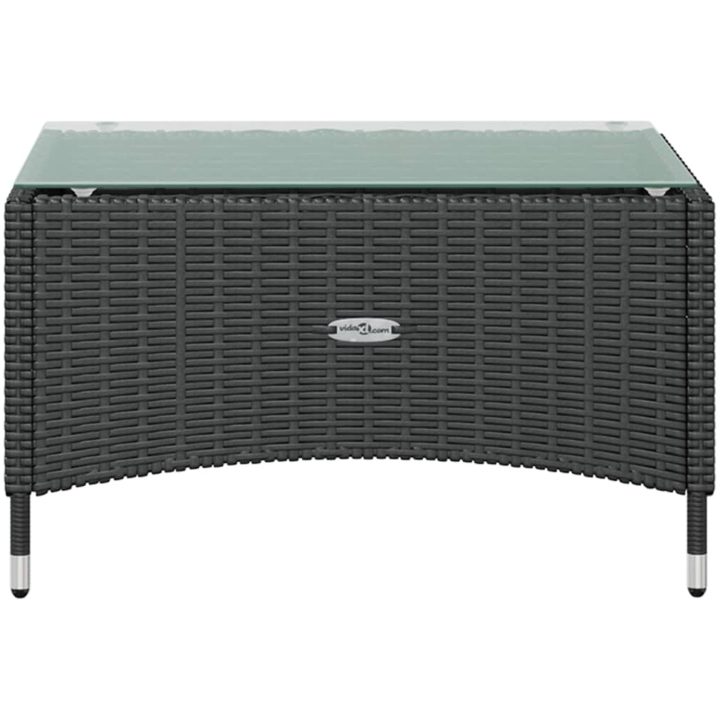 Loungegrupp med dynor 8 delar konstrotting svart vidaXL – bild 10