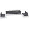 Loungegrupp med dynor 8 delar massiv furu vidaXL – miniatyr 2