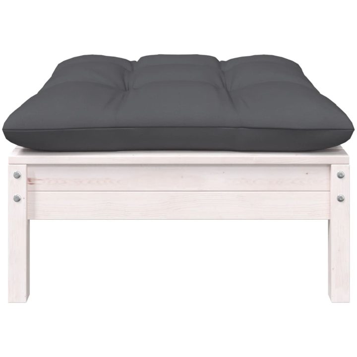 Loungegrupp med dynor 9 delar massiv furu vidaXL – bild 7